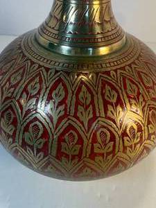 lot 87 image: Indian Brass Vase