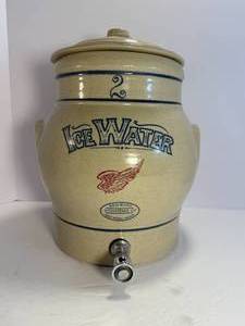 lot 26 image: Two Gallon Red Wing Ice Water Cooler.  