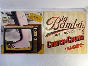 lot 17 image: Monty Python Album and Cheech & Chong Album. Both albums are in a protective sleeve.