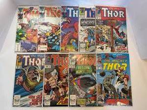 lot 73 image: Marvel The Mighty Thor Comic Collection. All comic books are bagged and boarded individually.