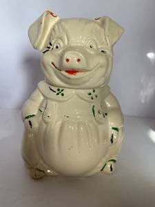 lot 92 image: Smiling Pig cookie jar