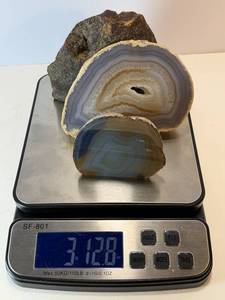 lot 56 image: Three Beautiful Brazilian Agates.