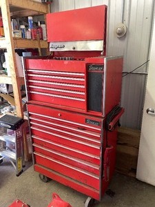 Large Heavy Duty SNAP-ON Rolling Tool Chest FULL of Tools