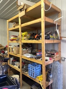 lot 74 image: Entire Contents of Large Shelving Unit