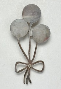 lot 14 image: Large Signed METAMORPHOSIS Sterling Silver Balloon Brooch Pendant
