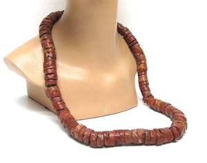 lot 79 image: Large Old African Bauxite Stone Necklace