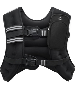 lot 103 image: Brand New Zelus 20lb Weighted Vest with Reflective Stripe for Workout $69.99 Retail