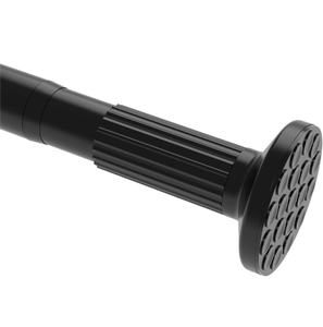 lot 111 image: Brand New Umimile Tension Curtain Rod Adjustable 51 to 145 Black $51.99 Retail