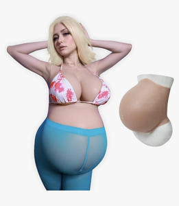 lot 131 image: Brand New Roanyer Silicone Fake Pregnant Belly 5-9 Months Gestation $299.99 Retail