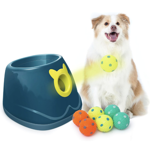 lot 141 image: Brand New Palulu Automatic Ball Launcher for Dogs Blue $59.99 Retail