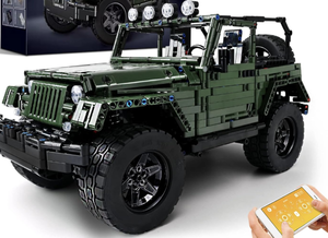 lot 150 image: Brand Nifeliz Off-Road Pickup Wrange 18 MOC Technique Building Set Model Car 2,096pcs $89.99 Retail