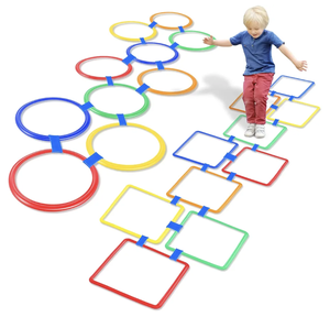 lot 159 image: Brand New Woanger 2 Sets of Hopscotch SquaresCircles Indoor or Outdoor Game For Kids