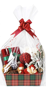 lot 190 image: Brand New Qeeenar Christmas Gift Baskets (Baskets Only)  Buffalo Plaid 10pc