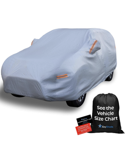 lot 193 image: Brand New EzyShade 10 Layer Car Cover Waterproof All Weather Size S4 $69.90 Retail