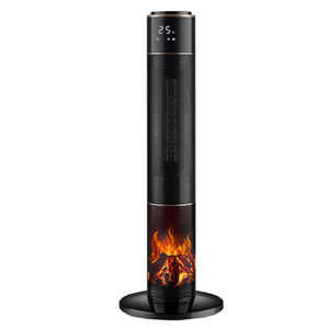 lot 198 image: Brand New Fierscial 2000W Flame PTC Ceramic Fan Electric Heater for Large Room Portable with 3D fireplace $99.99