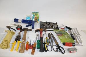 lot 6 image: Comprehensive Hand Tool Collection with Socket Set and Accessories