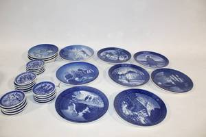 lot A-32 image: Collection of Royal Copenhagen Commemorative Plates