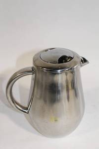 lot 71 image: Stainless Steel French Press Coffee Maker with Lid and Plunger