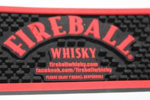 lot 74 image: Fireball Whisky Rubber Bar Mat 24 x 4