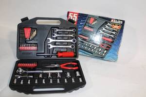 lot 79 image: 55-Piece Allied Tool Set with Storage Case