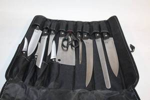 lot A-85 image: Professional Chef Knife Set with Storage Case