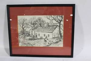 lot 95 image: Framed Print of Irish Farmhouse by Dermot McCarthy
