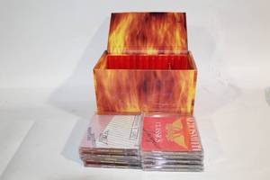 lot 108 image: Aerosmith Box of Fire Complete 10-CD Collection with Fire-Themed Case