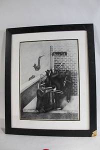 Framed Jazz Street Artwork by Caldwell, Dated 1993