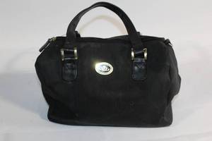 lot 176 image: Black Handbag with Gold Accents