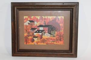 lot 199 image: Framed Windsor Art Product Autumn Landscape Artwork
