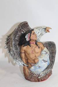lot 205 image: Native American and Eagle Sculptural Figure