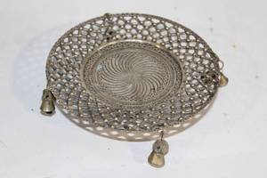 lot 227 image: Vintage Metal Incense Holder with Bells