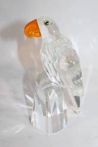 lot 228 image: Crystal Parrot Figurine with Orange Beak