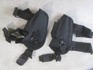 lot 10 image: (CS) 2 Canvas Hand Gun Holsters...