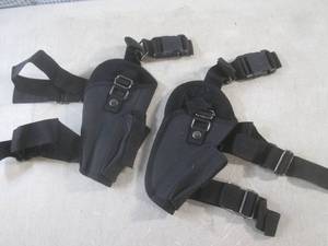 lot 11 image: (CS) 2 Canvas Hand Gun Holsters...