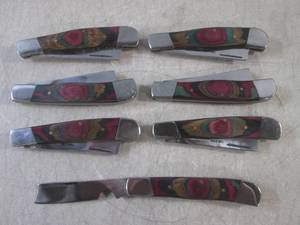 lot 31 image: (BSB) 7 Pocket Knives with Multi Co...