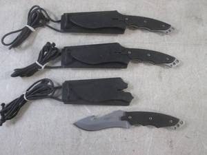 lot 39 image: (BSB) 3 - 7 Fixed Blade Knives wit...