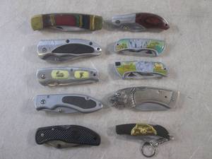 lot 48 image: (BSB) 10 Assorted Folding Knives...