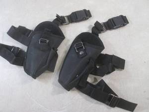 lot 62 image: (CS) 2 Canvas Hand Gun Holsters...
