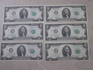 lot 76 image: (CNTR) 6 Uncirculated Sequential US...