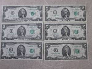 lot 79 image: (CNTR) 6 Uncirculated Sequential US...
