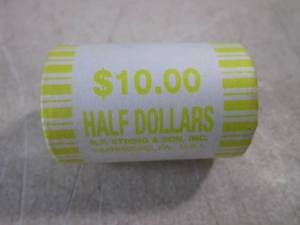 lot 81 image: (CNTR) Unopened Fed Roll Kennedy Ha...
