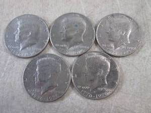 lot 86 image: (CNTR) 5 Bicentennial 1976 Kennedy ...