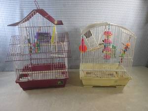 lot 169 image: (CSB) 2 Bird Cages with Accessories...