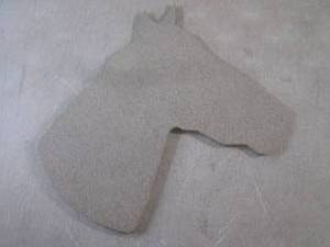 lot 171 image: (FS) Cutting Board Horse Head Shape...