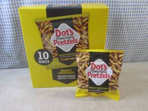 lot 191 image: (B-4) 10 Bags of Dots Honey Mustar...