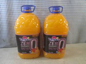 lot 203 image: (C-3) 2 - 1 Gallon Bottles Mango Pu...