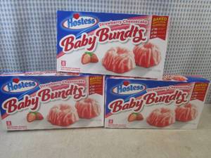 lot 214 image: (B-1) 3 Boxes of Hostess Strawberry...