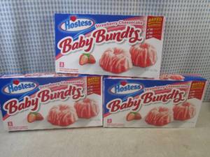 lot 215 image: (B-1) 3 Boxes of Hostess Strawberry...