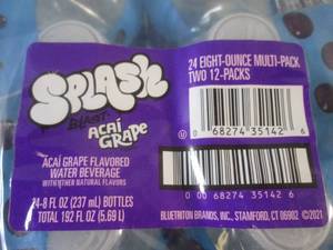 lot 225 image: (C-2) 2 - 24-Packs of Splash Acai G...